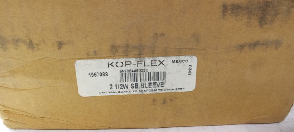 NEW KOP FLEX FLANGED COUPLING SLEEVE SIZE 2.5 SHROUDED BOLT 8-3/8 OD 1967033