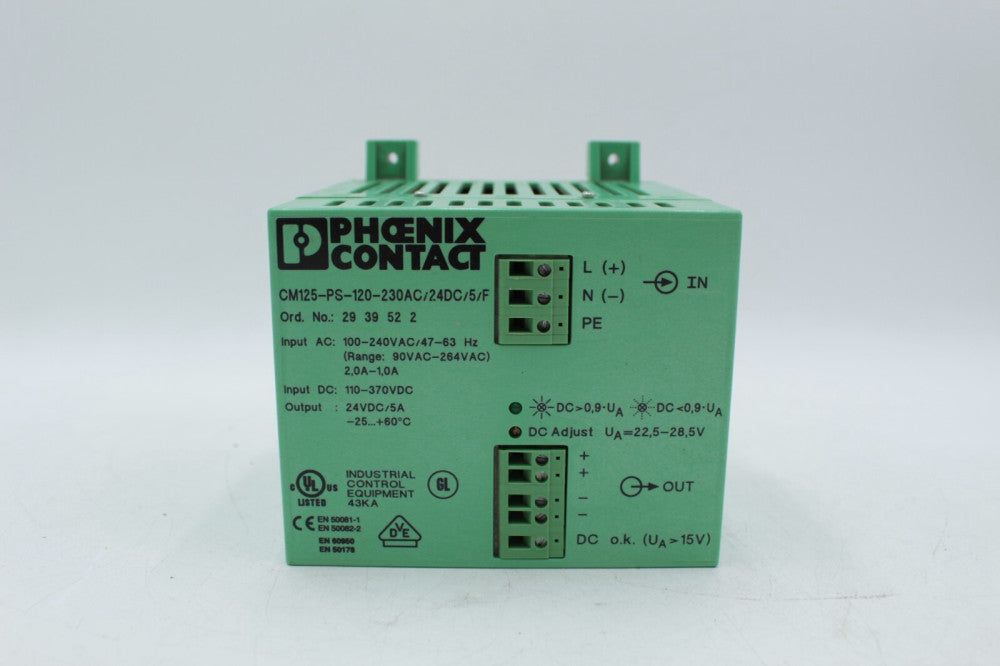 Phoenix Contact CM125-PS-120-230AC/24DC/5/F Power Supply Module