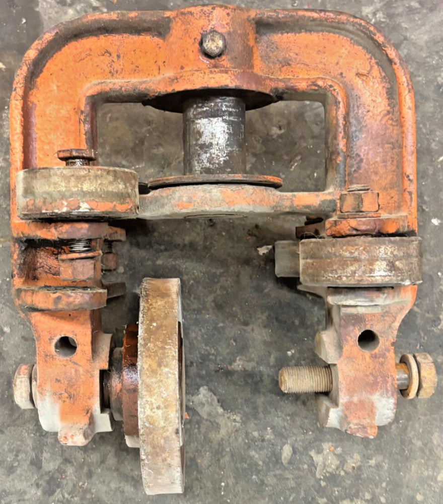 CLEVELAND TRAMRAIL BRIDGE CRANE END TRUCK 5" ROLLER WHEEL HOUSING MOUNT