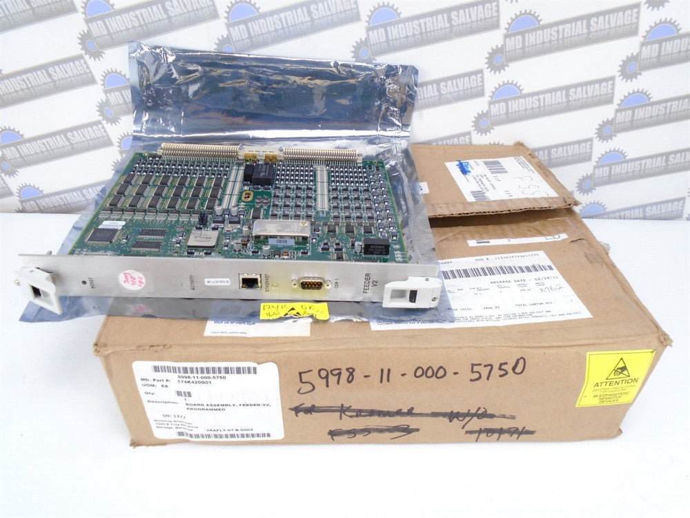 5998-11-000-5750 - 97942ASSY - FEEDER V2 BOARD PROGRAMMED - 174K420G01 - (NEW)