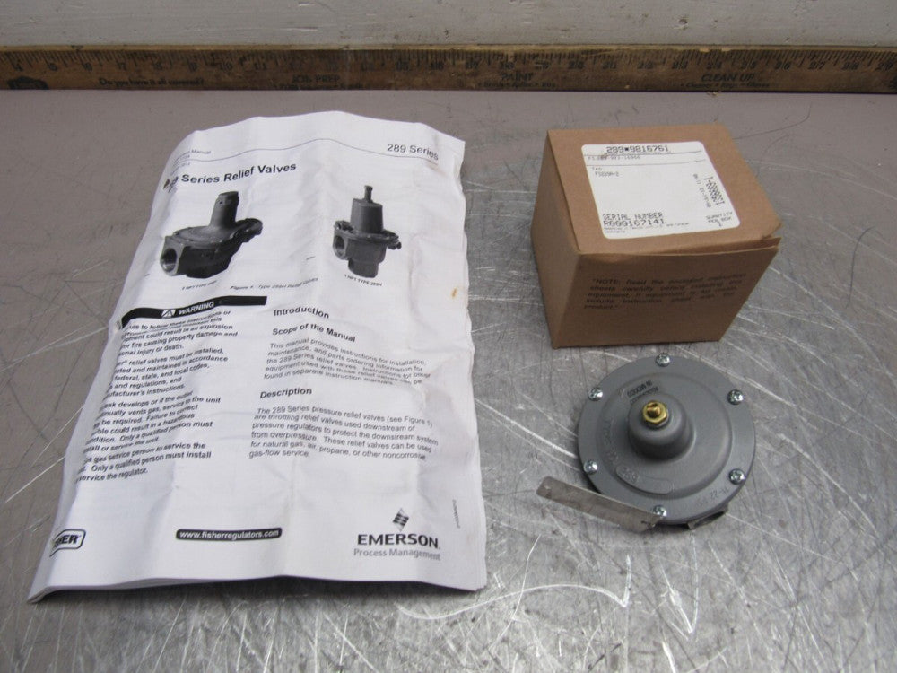 FISHER 289A-2 1/4" PRESSURE RELIEF VALVE 289-973-16949 11-22PSI NIB! MAKE OFFER!
