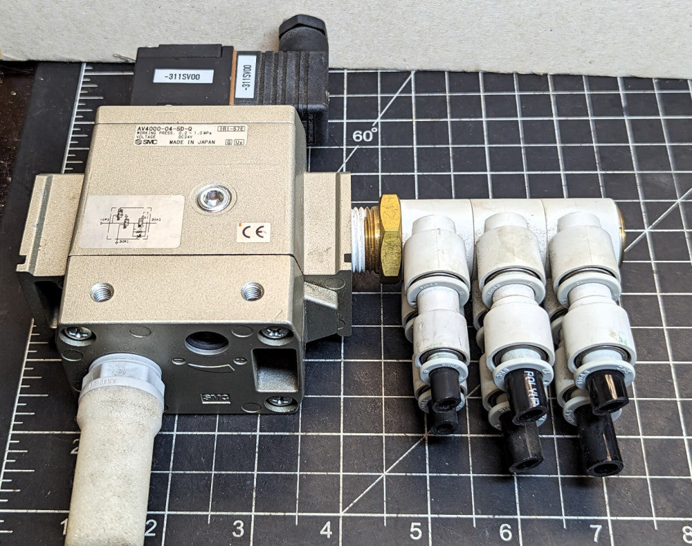 SMC AV4000-04-5D-Q Valve, Soft Start 1/2, AV UP BODY PORT Working Pull [B4S3]#10