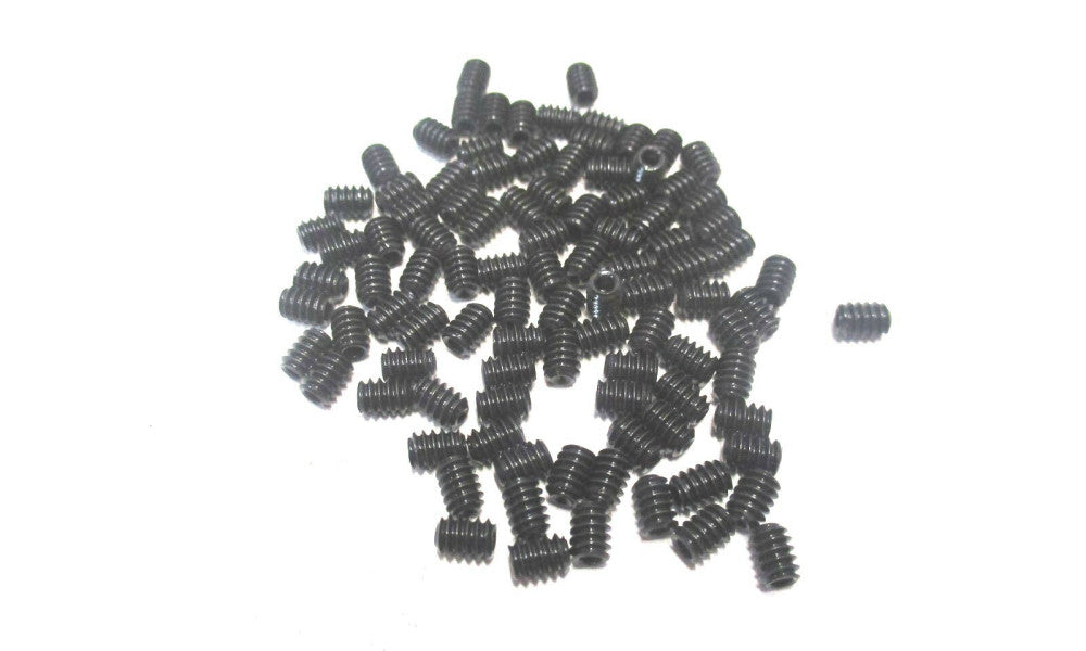Brighton (101147) #6-32 UNC 3/16" OAL 1/16" Hex Cup Point Set Screw - Lot of 100