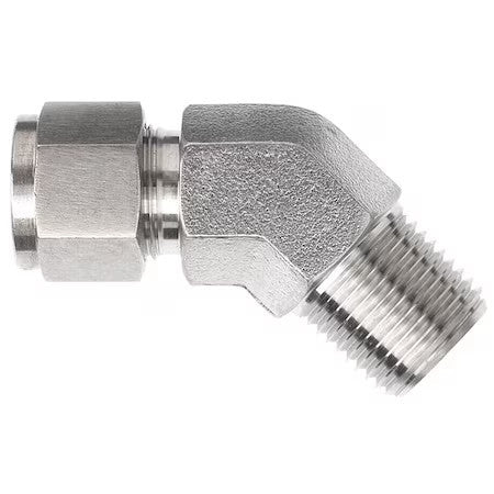 Brennan Industries N2503-08-08-Ss Male Npt 45 Elbow,Gas,N2503