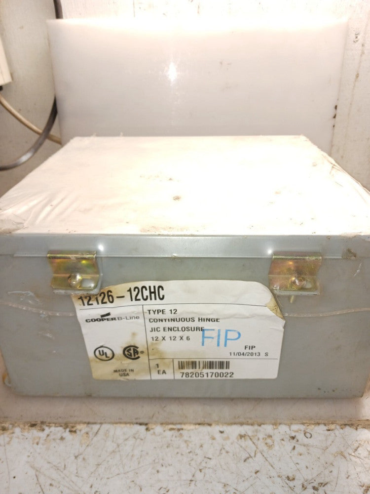 NEW COOPER 12126-12CHC TYPE 12 JIC ENCLOSURE 12 X 12 X 6