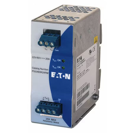 Eaton Psg480r24rm Redundant Dc Power Supply, 24/48V Dc, 960 W, 20 A, Din Rail