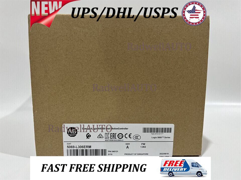 New Factory Sealed AB 5069-L306ERM SER A CompactLogix Processor 5069-L306ERM