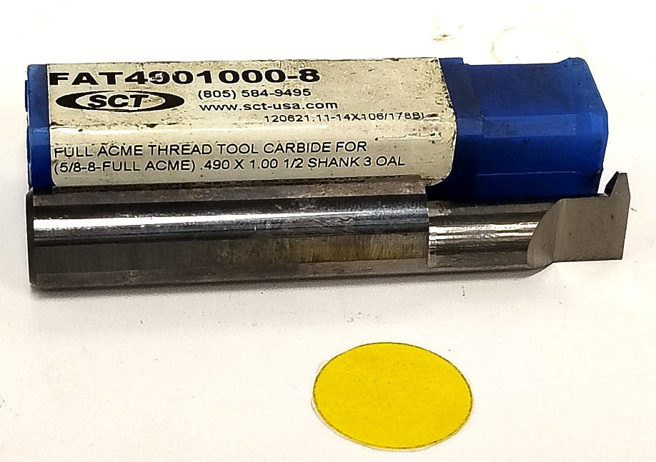 SCT .490" X 1.00" CARBIDE BORING BAR 1/2" SHANK FAT4901000-8