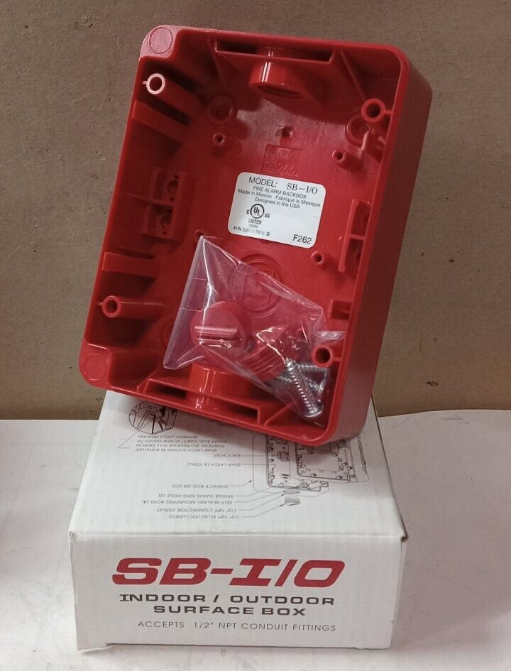 NEW HONEYWELL SB I/O FIRE LITE INDOOR / OUTDOOR FIRE ALARM SURFACE BOX