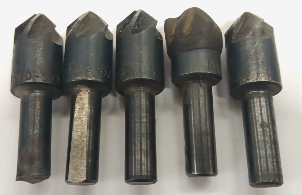 MA FORD COUNTERSINK DRILL BIT 5/8 X 82 DEG OAL 2-3/8" 6 FLUTE CARBIDE   LOT OF 5