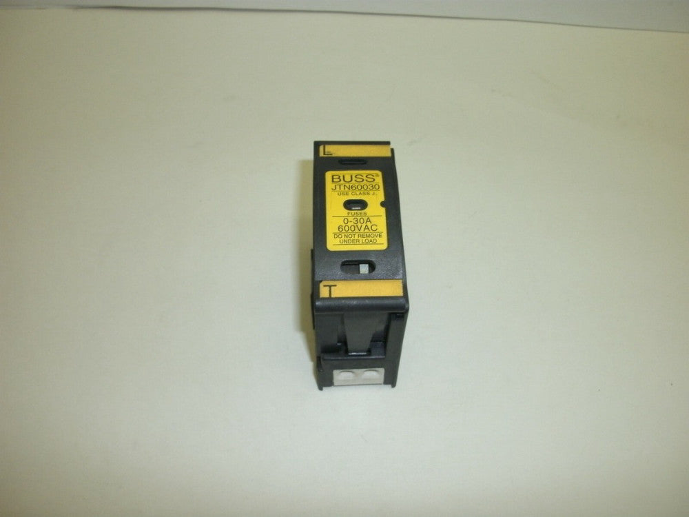 BUSS/BUSSMANN JTN60030 FUSE HOLDER 0-30 AMP 600VAC W/INDICATOR USE CLASS J