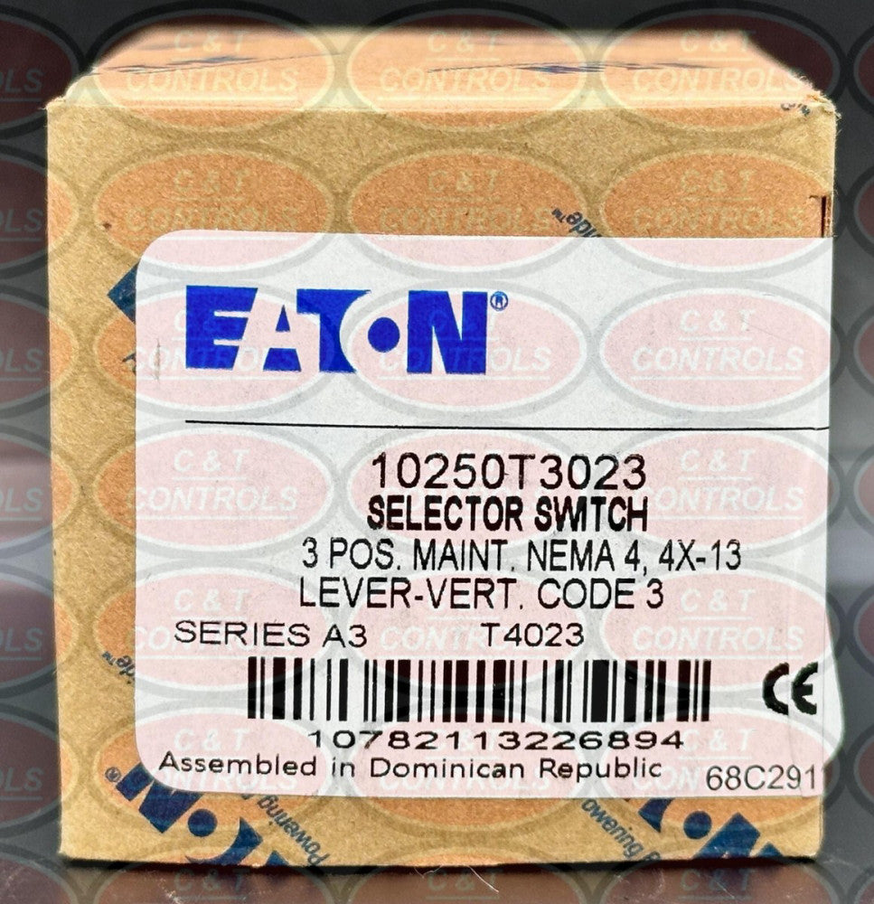 Eaton 10250T3023 30.5mm 3 Position Switch New In Box USA Stock