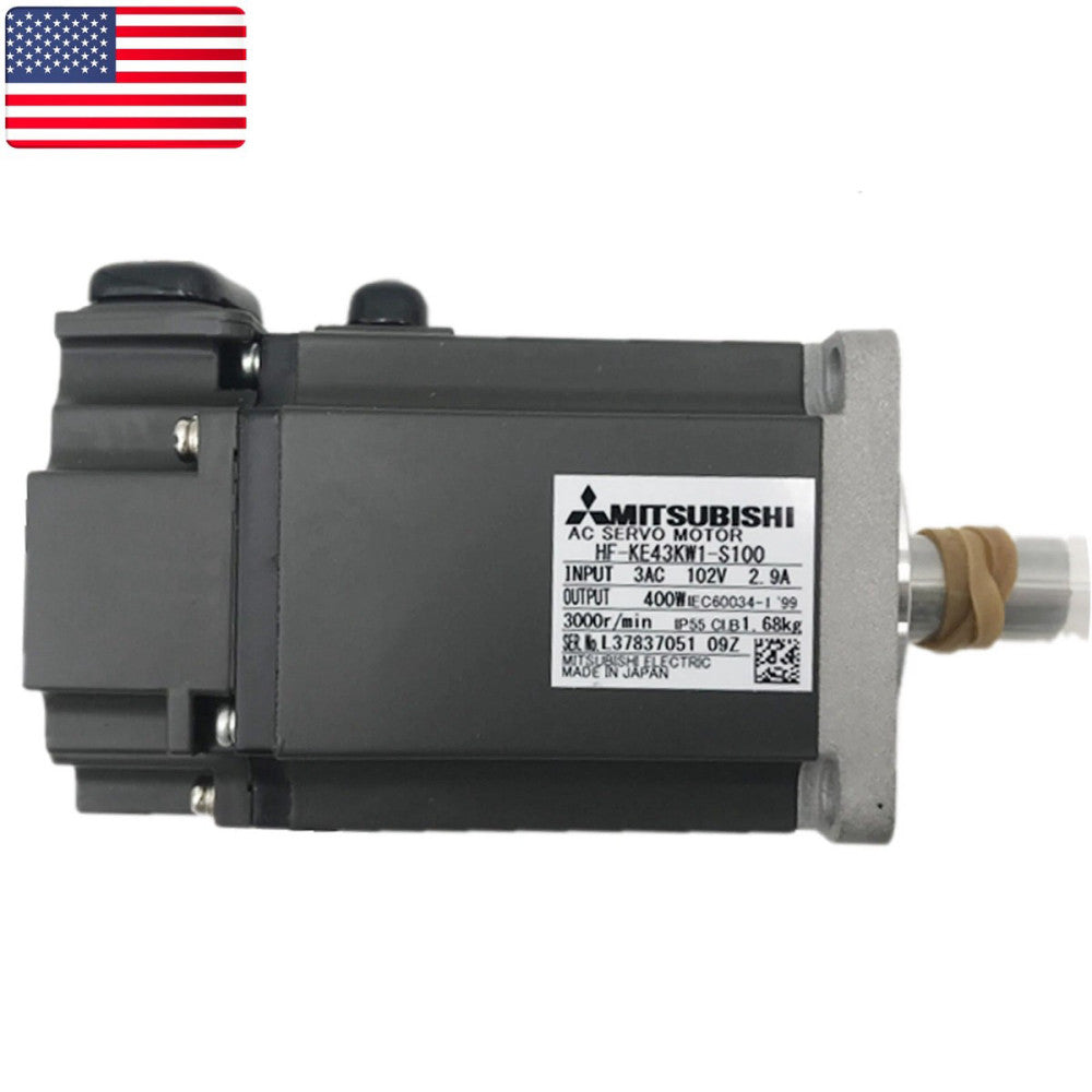 One Brand New MITSUBISHI HF-KE43KW1-S100 AC Servo Motor- US Stock