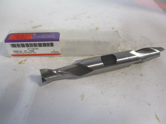 (E2050028) 7/16" x 13/16" x 1/2" x 3-3/4" OAL Cobalt 2 Flute Square End Mill 
