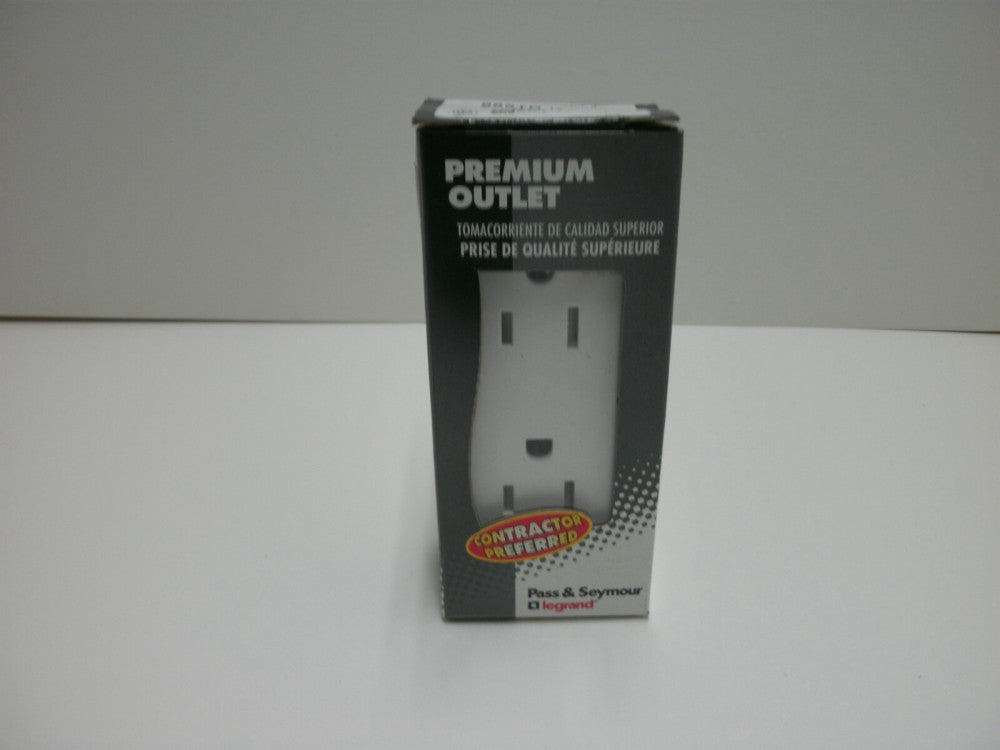 LEGRAND PASS & SEYMOUR 885TR-WCC RECEPTACLE DECOR DUPLEX WHITE 15A 125V NIB