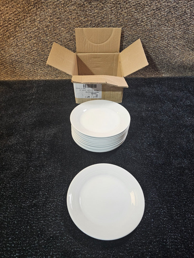 (QTY 12) Steelite International 61100ST0104 Porcelain Plate 10-1/4" Belisa Round