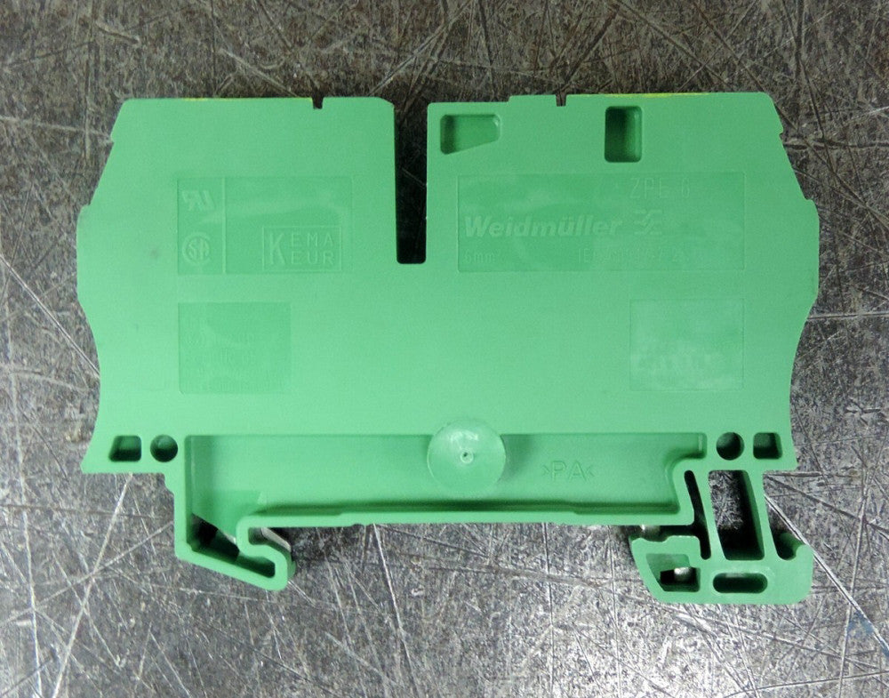 Weidmuller ZPE 6 Ground 1 Circuit Terminal Block Lot of Fourteen (14)
