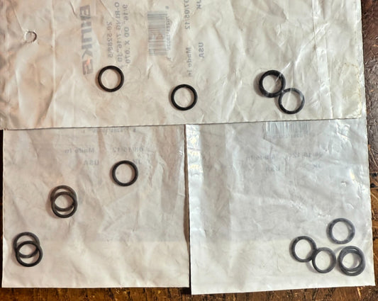 (Lot of 3) 5-Pk Binks 2100 Viton 20-5285-5 O-Ring 7/16" ID x 9/16" OD x .070"