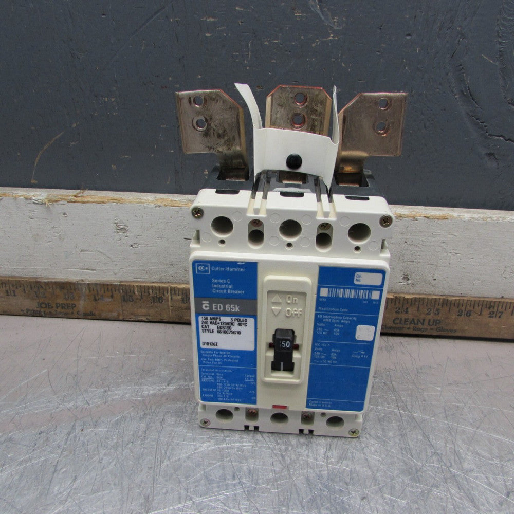 Eaton /Cutler Hammer ED3150  ,CIRCUIT BREAKER ,3P/150A/ 600V , 65kA MAKE OFFER!