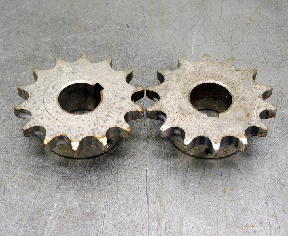 Martin 50BS14 Roller Chain Sprocket #50 14 Teeth 1" Bore Lot of Two (2)