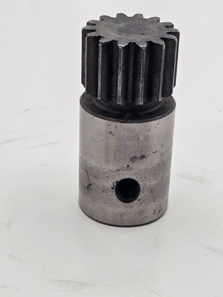 (QTY 2) Block Shaver Straight Cut Pinion Gear 14 Tooth Black Silver