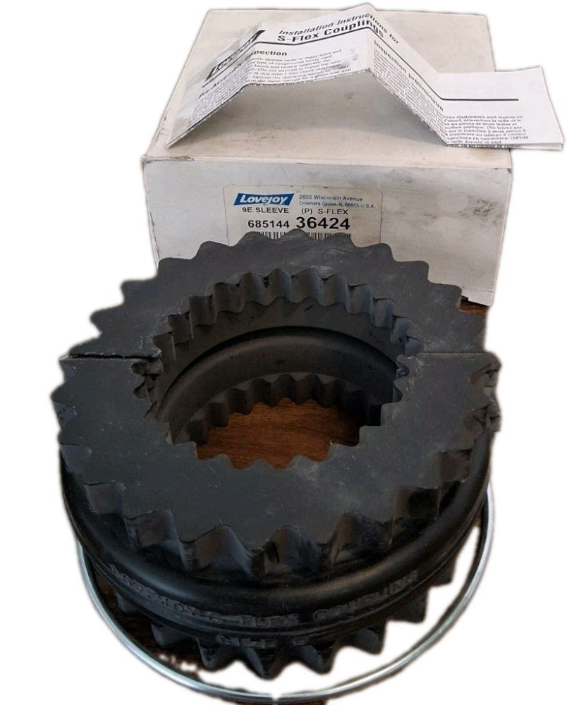 Lovejoy 9E Sleeve S-Flex Coupling Size 9 685144 36424 Industrial Replacement 