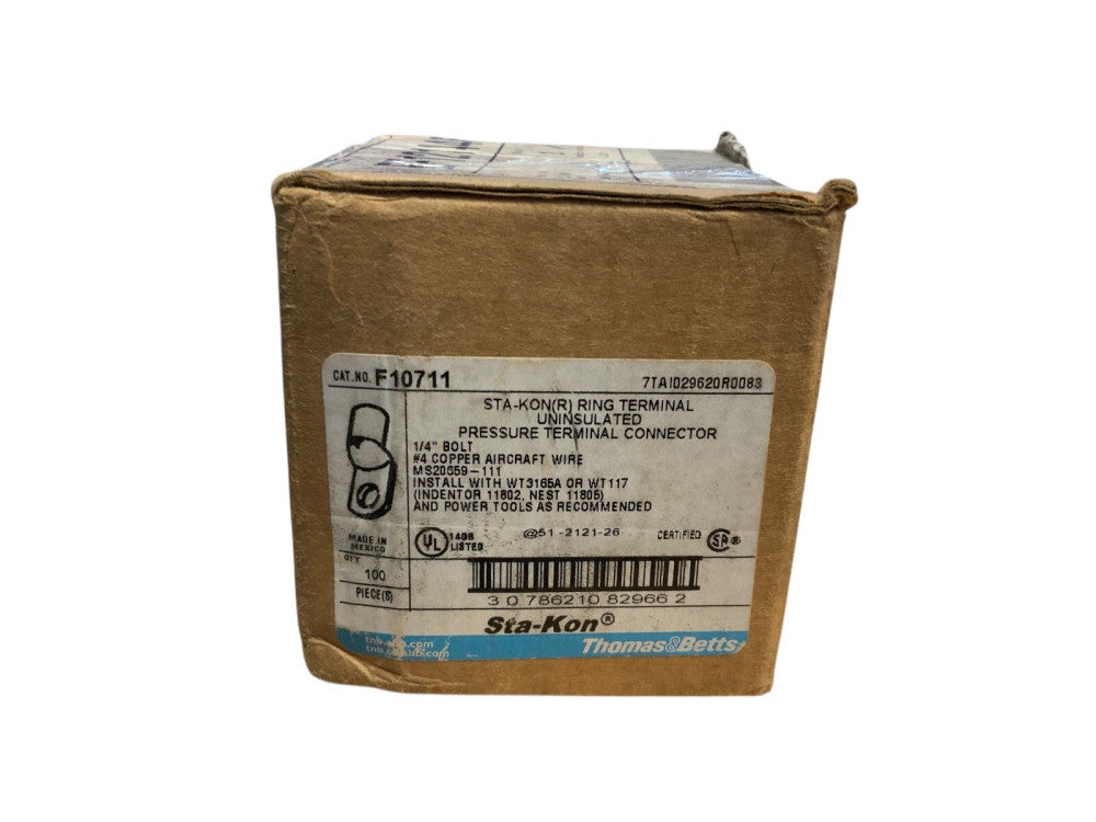 Thomas & Betts,F10711,Connector Terminals-100Pack