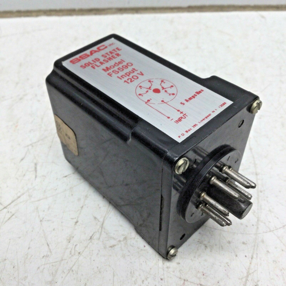 SSAC FS590 SOLID STATE FLASHER RELAY, Input 12V, 5 Amps Res
