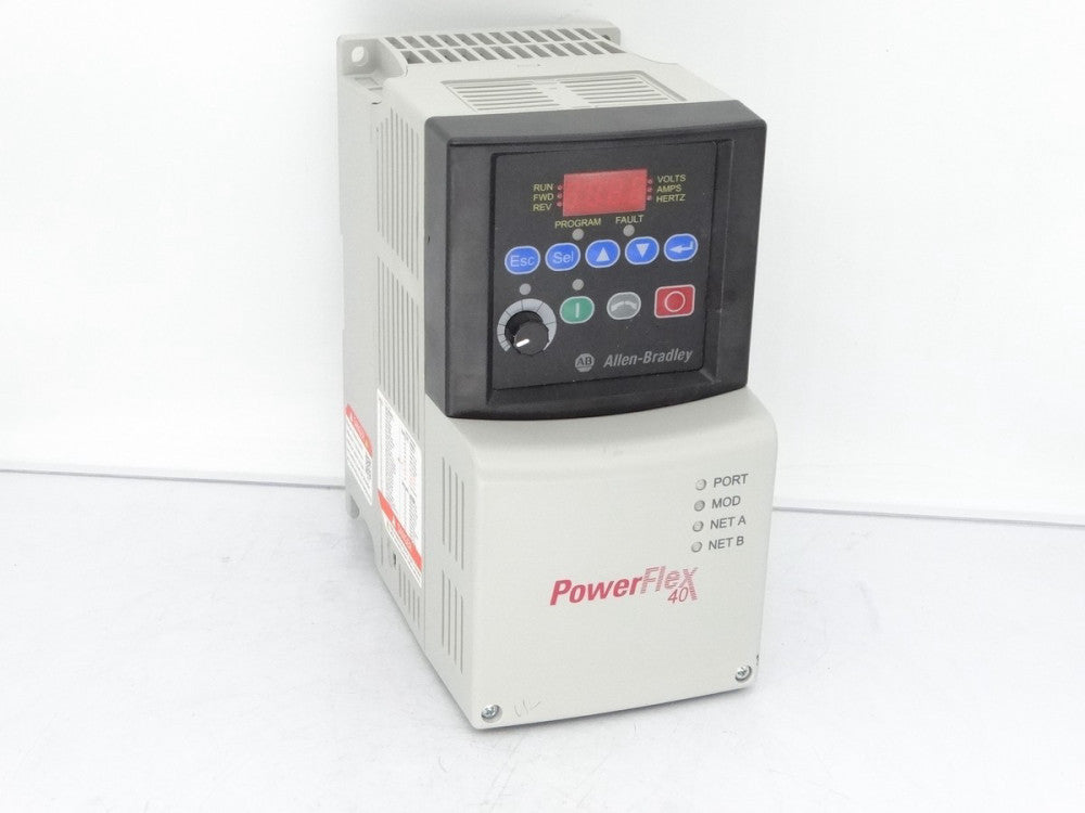 ALLEN BRADLEY 22B-D4P0N104 W/ 22-COMM-E POWER SUPPLY USED