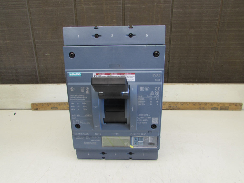 SIEMENS 3VA6580-6JQ32-2AA0 ,  CIRCUIT BREAKER, 3P-800A-600V, N/NIB! MAKE OFFER!