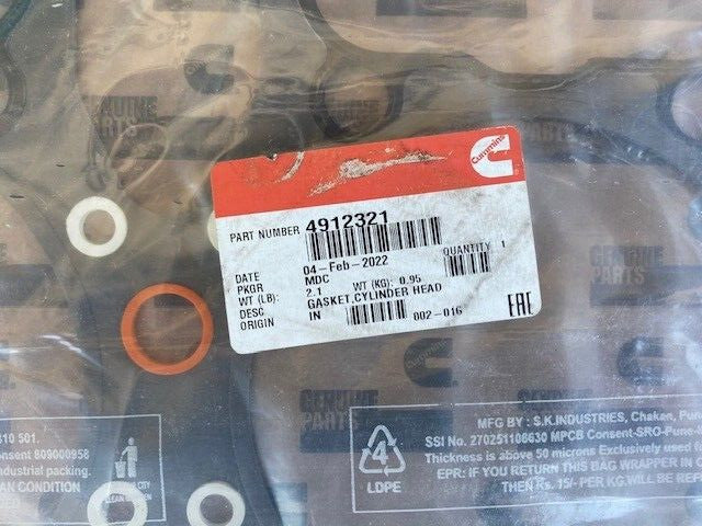 4912321 | Genuine Cummins Cylinder Head Gasket