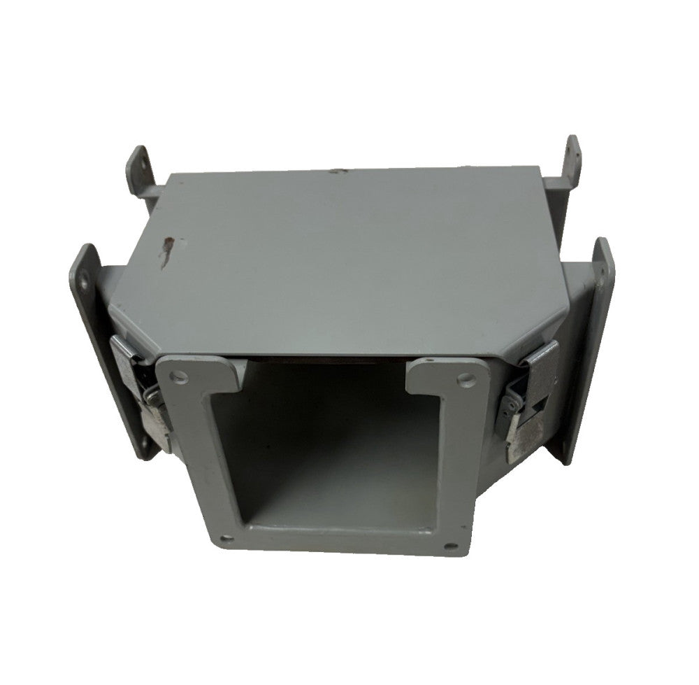 HOFFMAN TEE FITTING LAY-IN HINGED COVER TOP OPENING F44LTA 4X4" GRAY STEEL