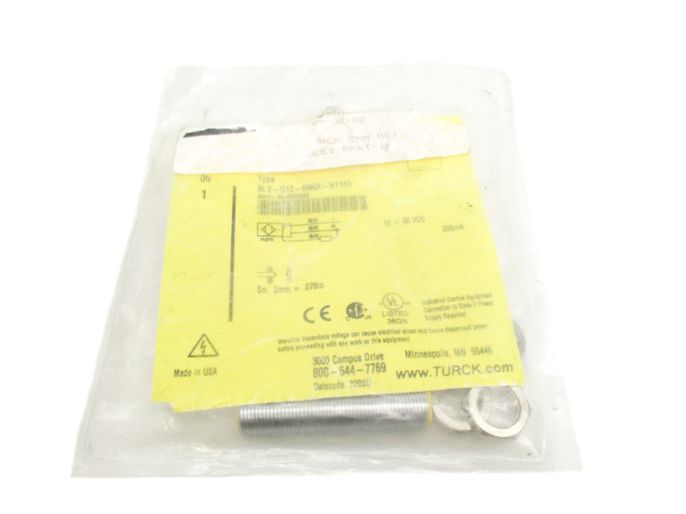 TURCK BI2-G12-RN6X-H1143 NSMP