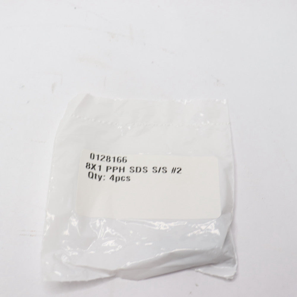 (4-Pk) Phillips Pan Head Self Drilling Screws # 2 8" x 1" 0128166