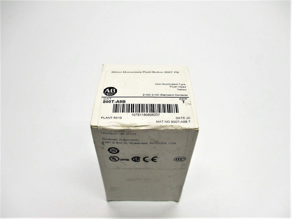 ALLEN BRADLEY 800T-A9B SER. T (WH) NSFS