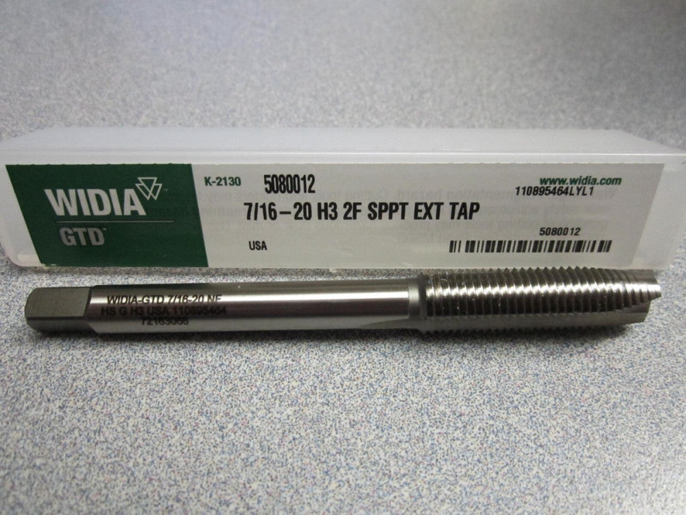 Widia GTD (5080012) 7/16"-20 H3 3 Flutes Spiral Point Extension Tap 