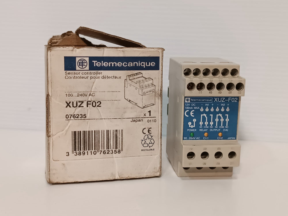 Telemecanique XUZ-F02 Sensor Controller, 100...240vac, 12vdc Max, 2 Channel