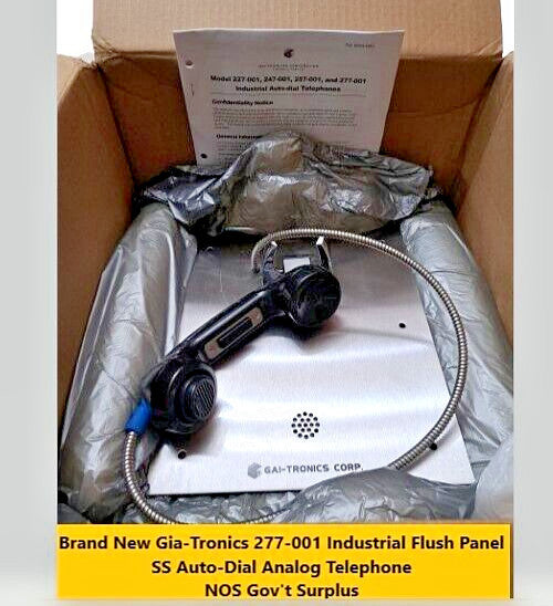 New NIB Gia-Tronics 277-001 SS Industrial Flush Hangar Mount  Auto Dial Tele