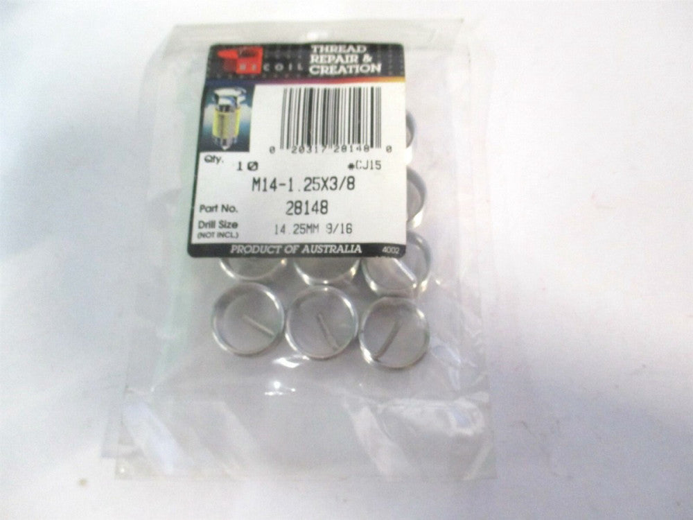Recoil (28148) M14x1.25 SS Tanged Free Running Helical Insert - Pack of 10