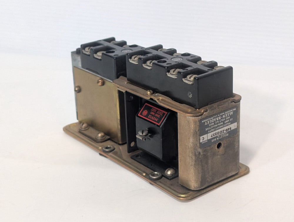Allen Bradley 849-ZOD337 Pneumatic Timing Relay, Ser. C, 600VAC, 10A, Heavy Duty
