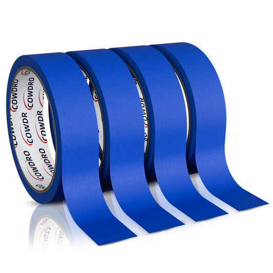 4 Rolls Blue Painter's Tape 0.94 Inch, Masking for Inch x 22 Yards 