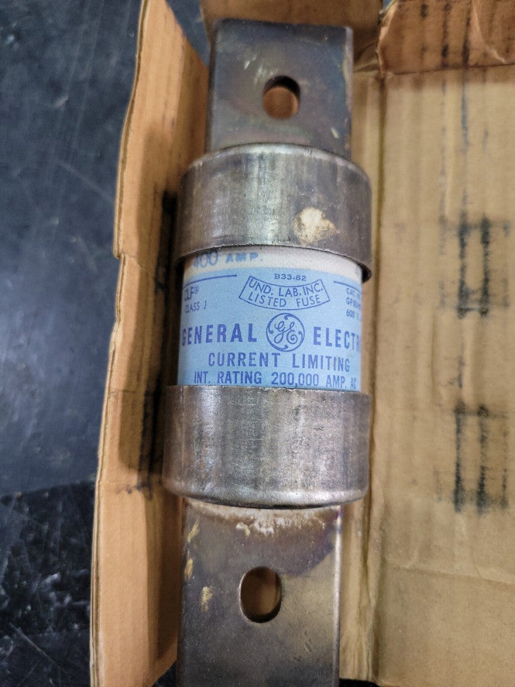 New Old Stock! GE GF8B400, 400 AMP 600V TIME DELAY CLASS J FUSE
