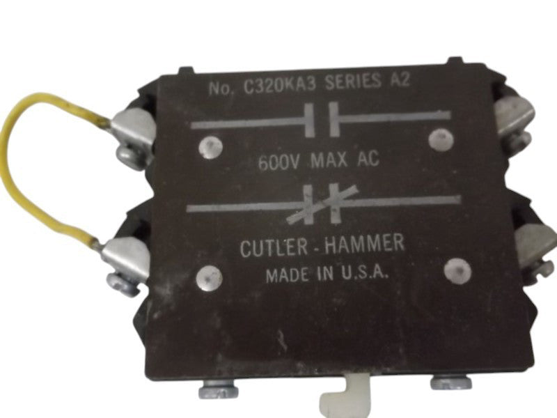 CUTLER HAMMER C320KA3 AUXILIARY CONTACT 600VAC  UNMP
