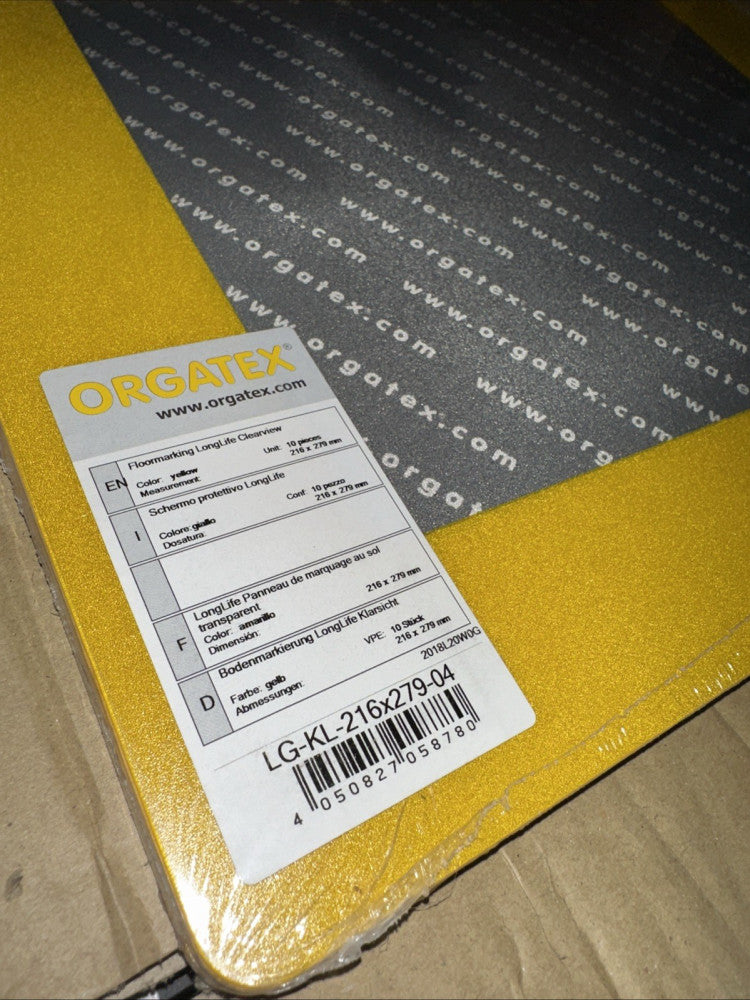 Orgatex Clearview, Transparent PVC Window with Adhesive Frame, Letter ...