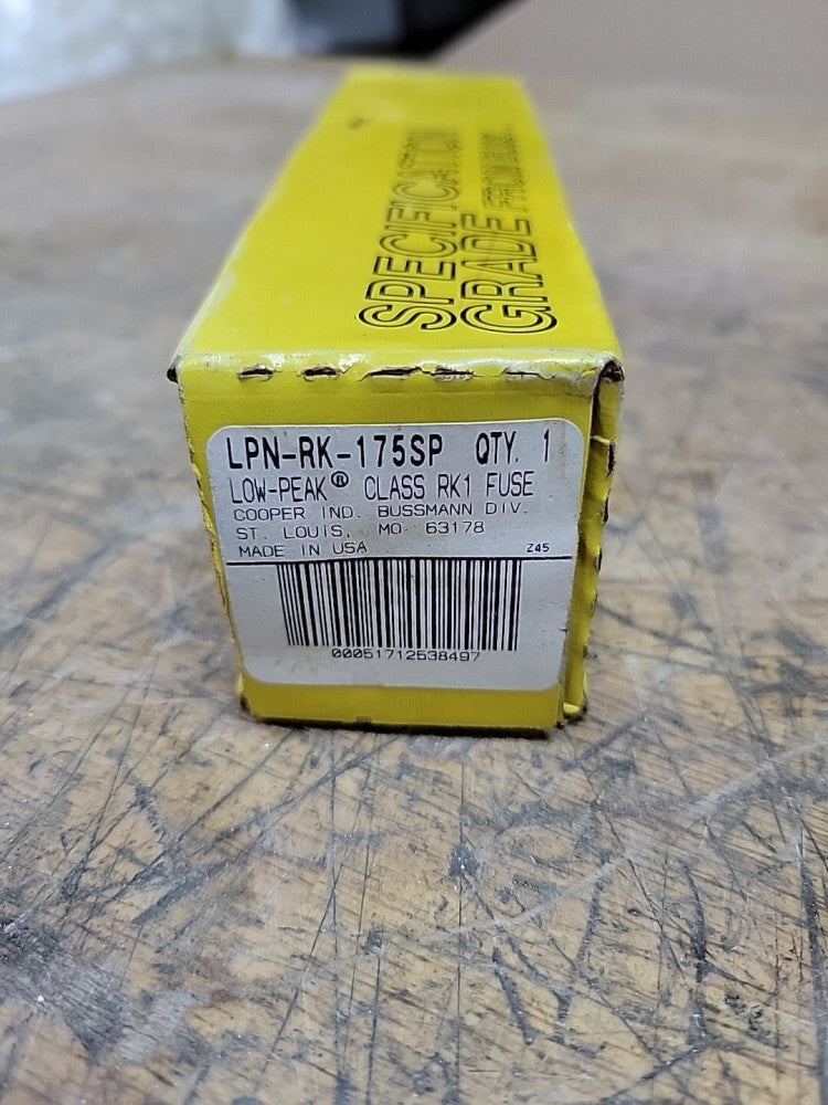 New Bussmann LPN-RK-175SP 175 Amp Fuse 250 Volts Low-Peak New Look NIB