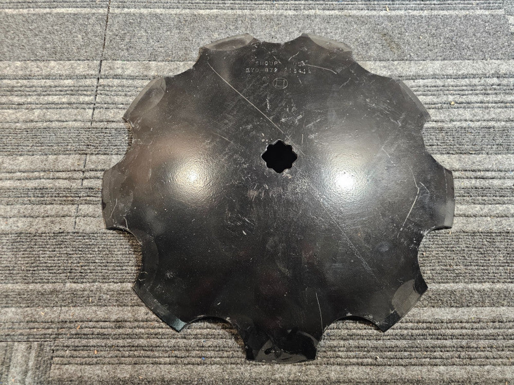 (QTY 2) Shoup 670-672 21341A 18 inch Disc Blade Heat-treated Boron Steel, Black