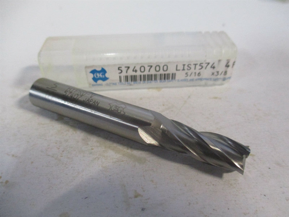 OSG (5740700) 5/16" x 3/4" x 3/8" x 2-1/2" OAL 4 Flute HSS Square End Mill 