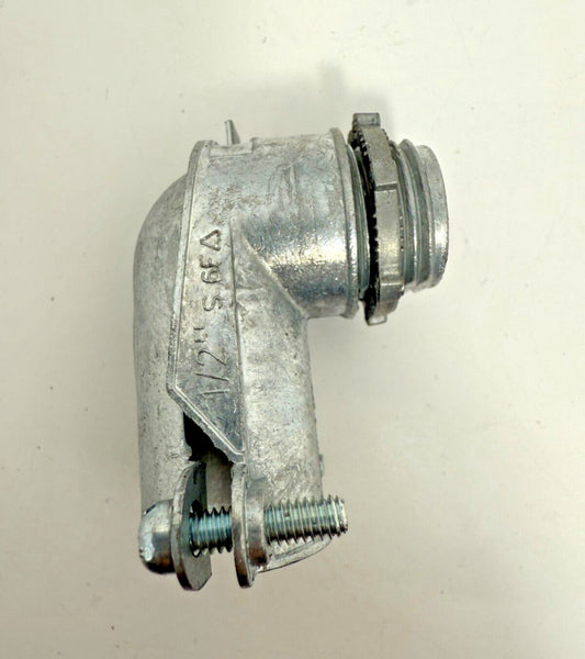 24pc Hubbell Raco 2692 1/2" 90º Angle Connector Squeeze Type Zinc