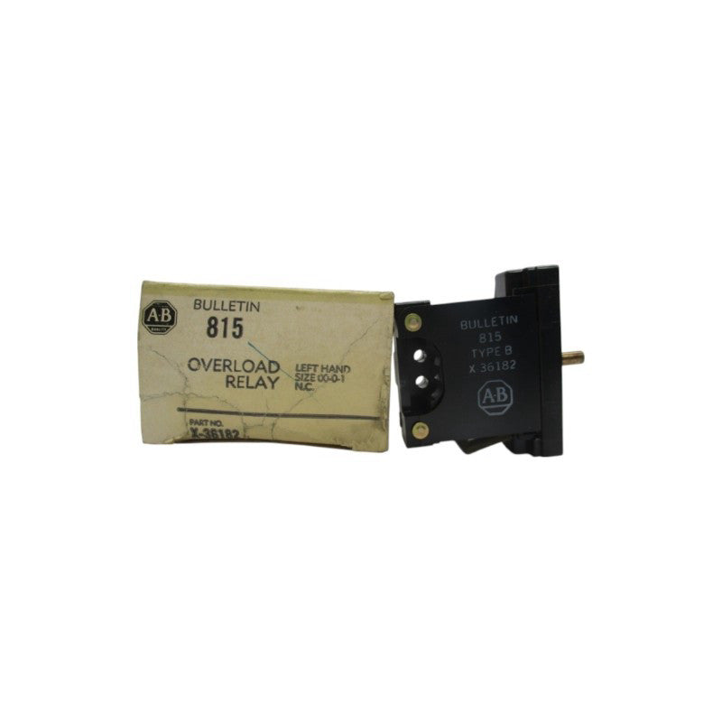ALLEN BRADLEY X-36182 (BK/YL) NSMP