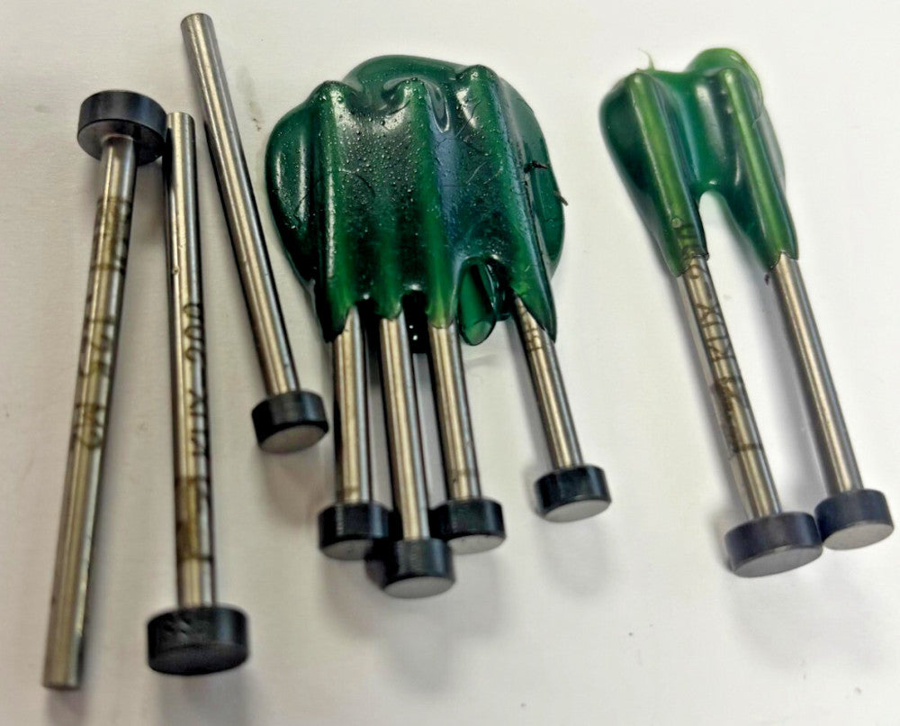 SOLID MOLD DIE & PUNCHES LOT OF 9 KUX-200 .125 M2 HEAD DIAMETER 5/16"